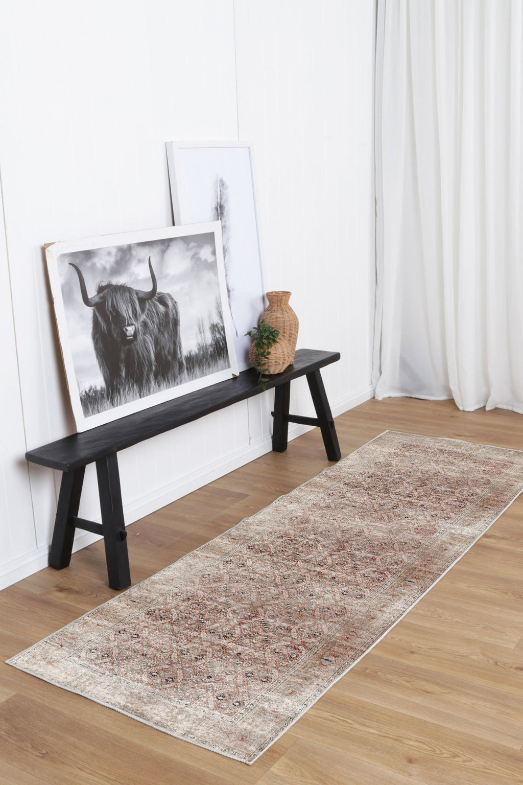 Distressed Vintage Levent Runner Rug - VITAL 3211-00
