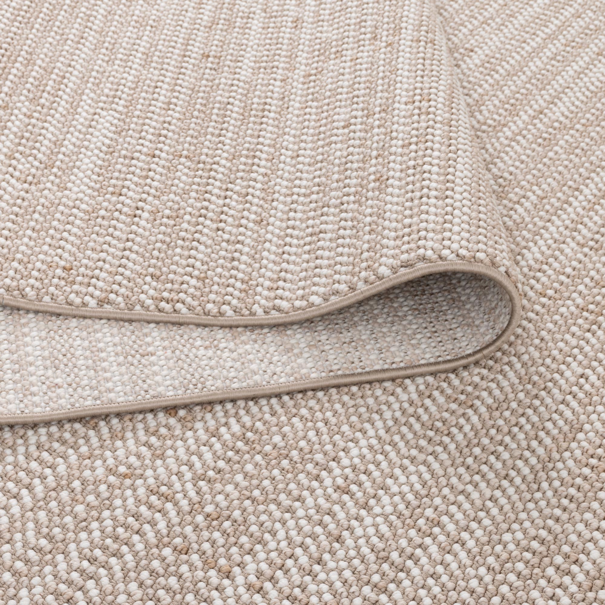 Berno Ivory Beige Loop Rug - B008