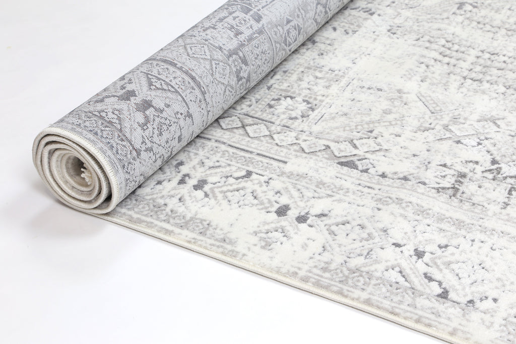 Bohemian Paradise Panel Grey Rug - 03GREY