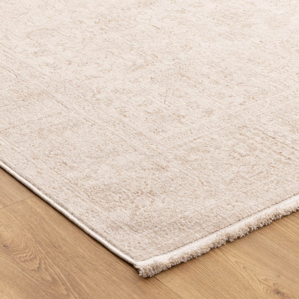 Heritage Distressed Border Beige Runner- H106: (Different Tassel)