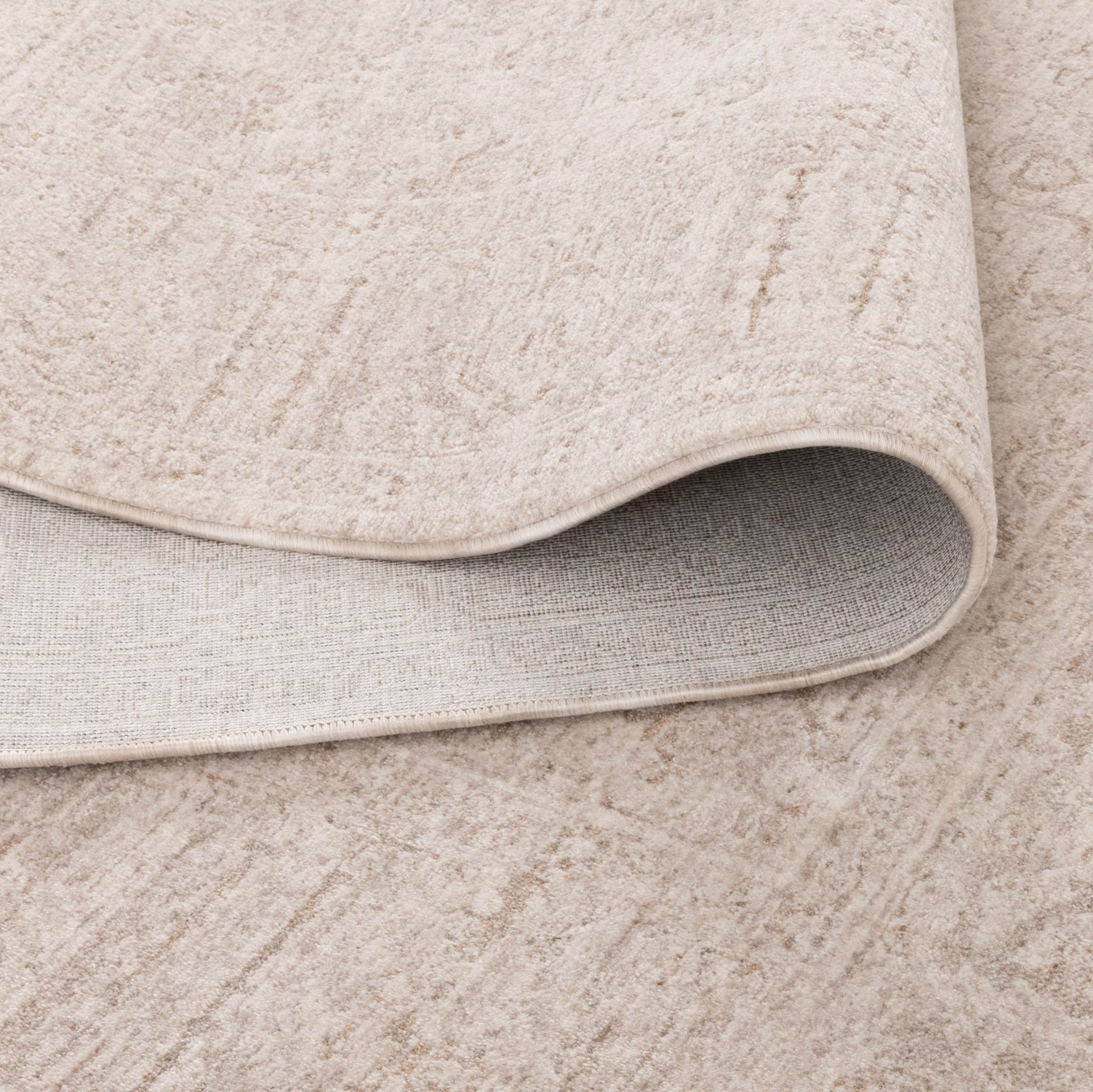 Heritage Distressed Border Beige Rug - H106