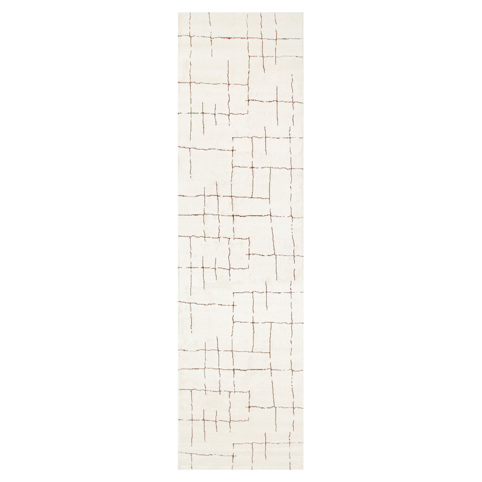 Mila Abstract Lines Brown Cream Rug - MIL10: New Arrival