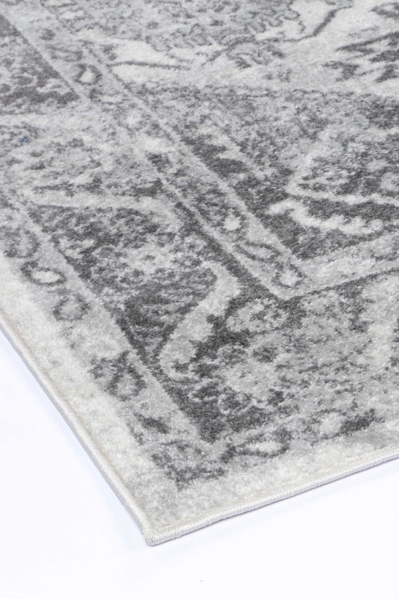 Provence Cosquer Cream Grey Traditional Rug - PROV03