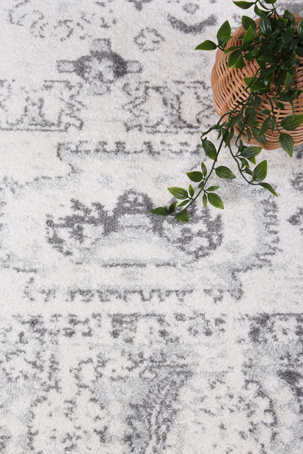 Provence Trellis Cream & Light Grey Rug - PROV10