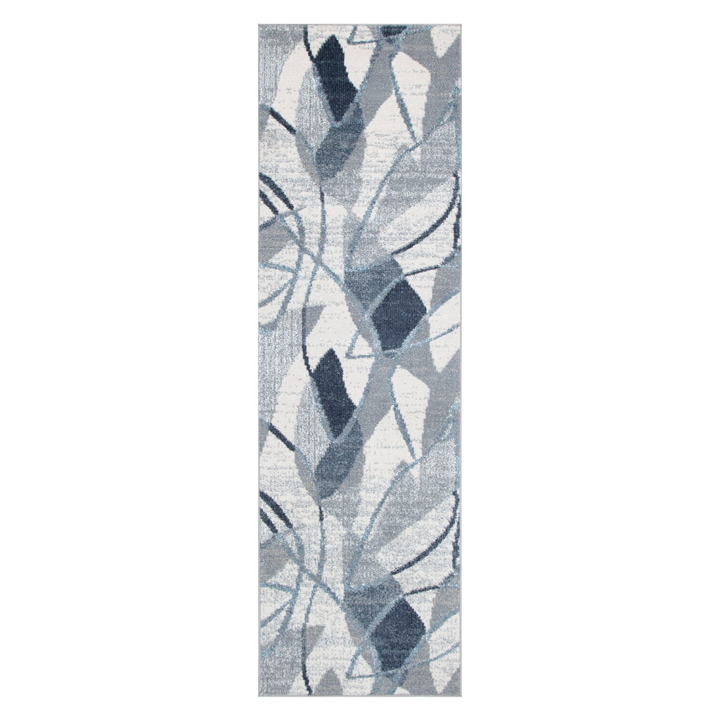 Santana Rhythm Grey Blue Rug - SANTA07