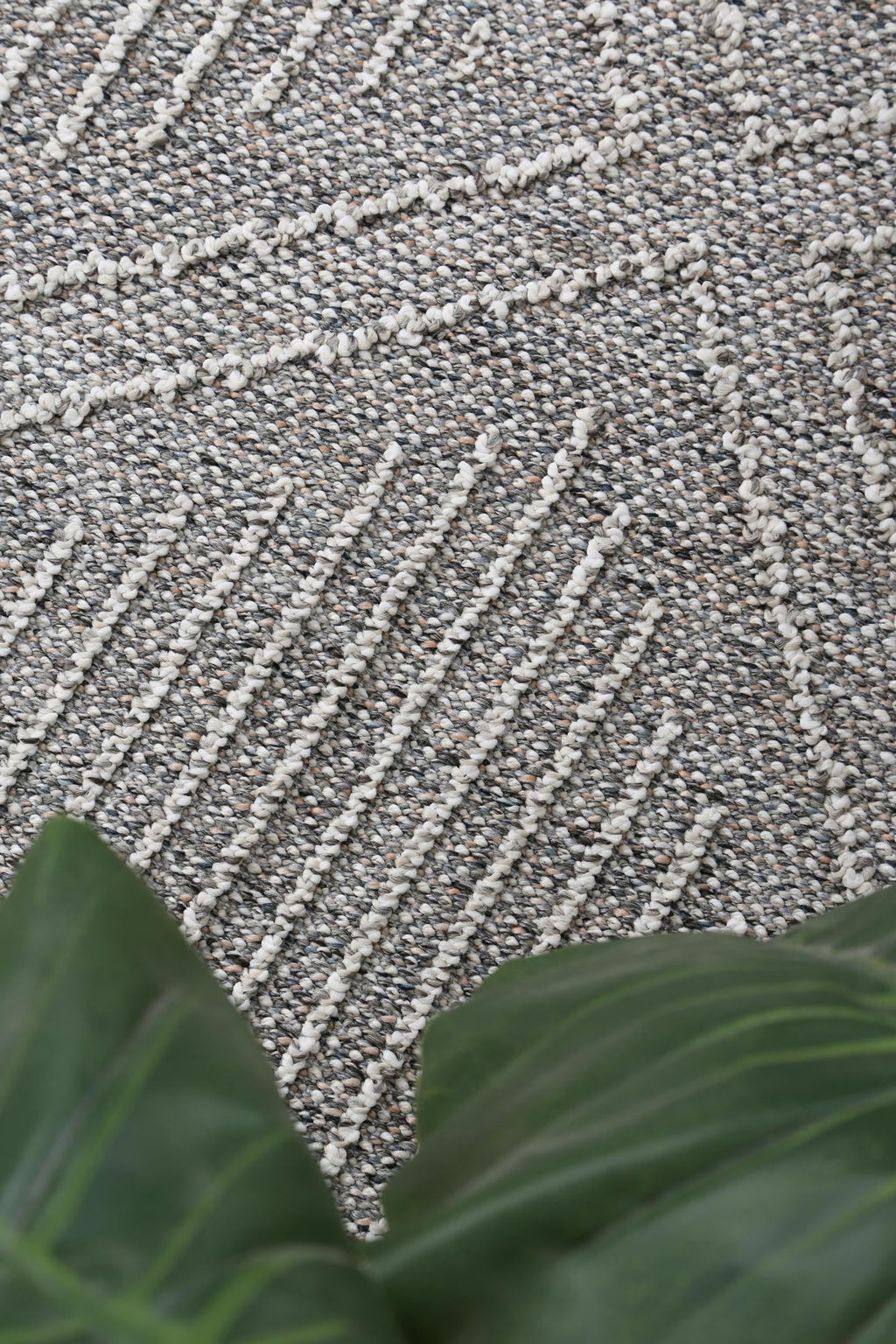 Vanuatu Vouza Grey Geometric Flatweave Rug