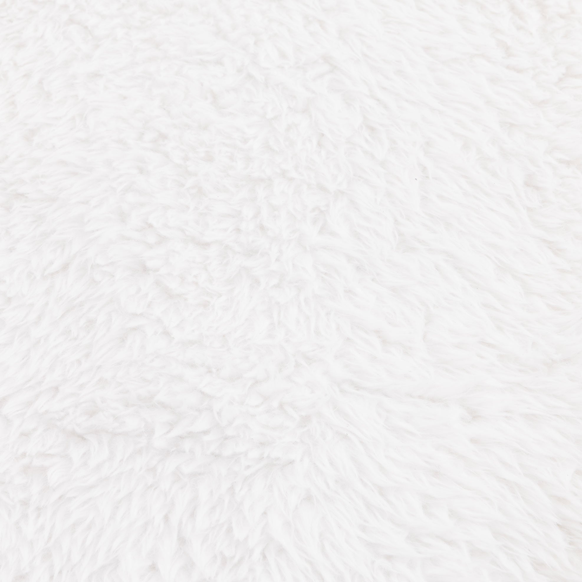 Lyla Machine Washable Shaggy White Runner